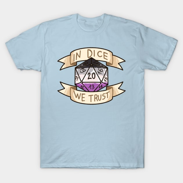 In Dice We Trust - Asexual T-Shirt by kasumiblu
